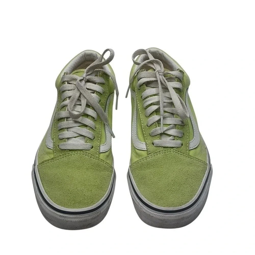 Vans Old Skool Lime Green‎ Canvas Low Top Skate Shoes Mens 6.5 Womens 8